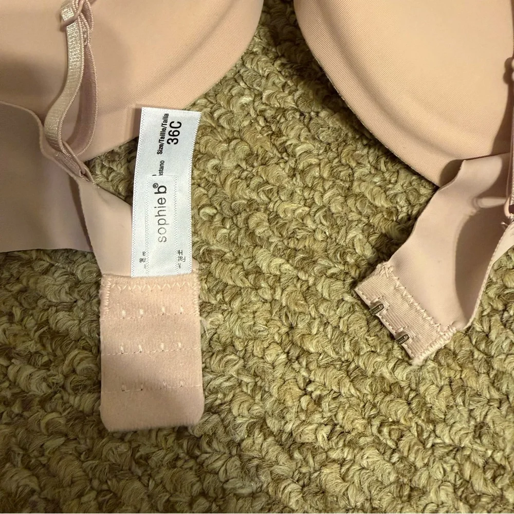 NEW WITH TAGS Nude 36C Sophie B Push-Up Bra Invisible Edge - Picture 6 of 8